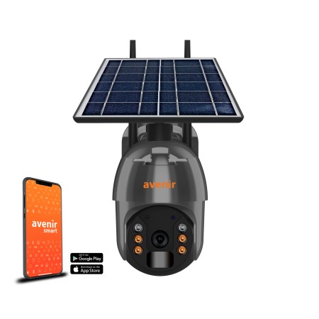 Avenir Av-S250 2Mp Güneş Enerjili (Solar) ve İnsan Algılama Özellikli Akıllı Wifi Kamera-App Kontrol